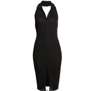 ALIX NYC Alcott Halter Dress in Black NWT Size Small